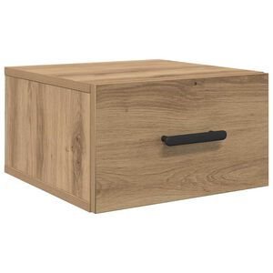 vidaXL Bedside Cabinet Artisan Oak 35 x 35 x 20 cm Engineered Wood