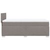 vidaXL Box Spring Bed with Mattress Taupe 90x200 cm Fabric