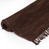vidaXL Hand-woven Chindi Rug Leather 160x230 cm Brown