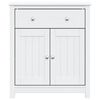 vidaXL Bathroom Cabinet BERG White 69.5x34x80 cm Solid Wood Pine