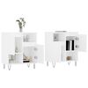 vidaXL Sideboards 2 pcs White Engineered Wood