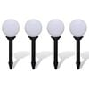 vidaXL Outdoor Pathway Lamps 4 pcs LED 15 cm with Ground Spike