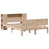 vidaXL Bookcase Bed without Mattress 135x190 cm Double Solid Wood Pine