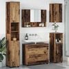 vidaXL Bathroom Furniture Set 5 pcs Old Wood Engineered Wood and Metal