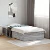 vidaXL Bed Frame with Drawers without Mattress Grey Sonoma 90x200 cm