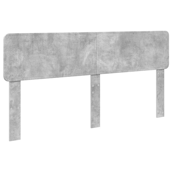 vidaXL Headboard Concrete Grey 200 cm Engineered wood