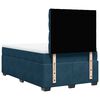 vidaXL Box Spring Bed with Mattress Blue 120x190 cm Small Double Velvet