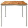vidaXL OutdoorDiningTable Brown 150x90x75cm SolidTeakwood