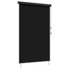 vidaXL Roller Blind Black 120 x 250 cm Fabric and Aluminum