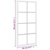 vidaXL Wall Mirror Black 40x80 cm Rectangle Iron
