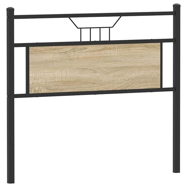 vidaXL Replace Headboard Sonoma Oak 107 cm Engineered Wood and Steel