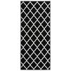 vidaXL Runner Rug BCF Black and White 100x300 cm