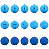 vidaXL Christmas Bauble Set XL 15 pcs Blue Plastic