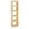 vidaXL Book Cabinet/Room Divider 40x30x167.5 cm Solid Pinewood