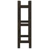 vidaXL Wine Rack for 30 Bottles Black Solid Wood Pine