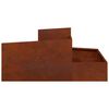 vidaXL Garden Planter Brown 100 x 100 x 50 cm Weathering Steel