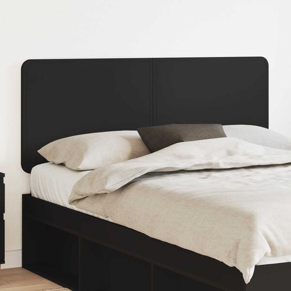 vidaXL Headboard Black Oak 160 cm Engineered wood