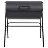 vidaXL Barrel Grill with 2 Cooking Grids Black 80x95x90 cm Steel