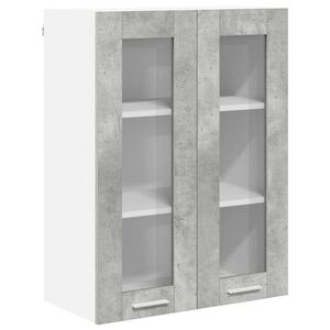 vidaXL Hanging Cabinet Concrete Grey 60 x 31 x 80 cm Engineered Wood