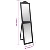 vidaXL Free-Standing Mirror Black 40x160 cm