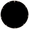 vidaXL Garden Mirror Sand 40x3 cm Iron Round for Outdoor Use