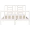 vidaXL Bed Frame without Mattress White 120x200 cm Solid Wood Pine