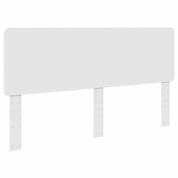 vidaXL Headboard with Headboard Gloss White 180 cm Engineered wood