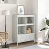 vidaXL Highboard White 68x39x101.5 cm Steel