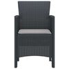 vidaXL Garden Chair 2 pcs Anthracite 53 x 49 x 85 cm PP