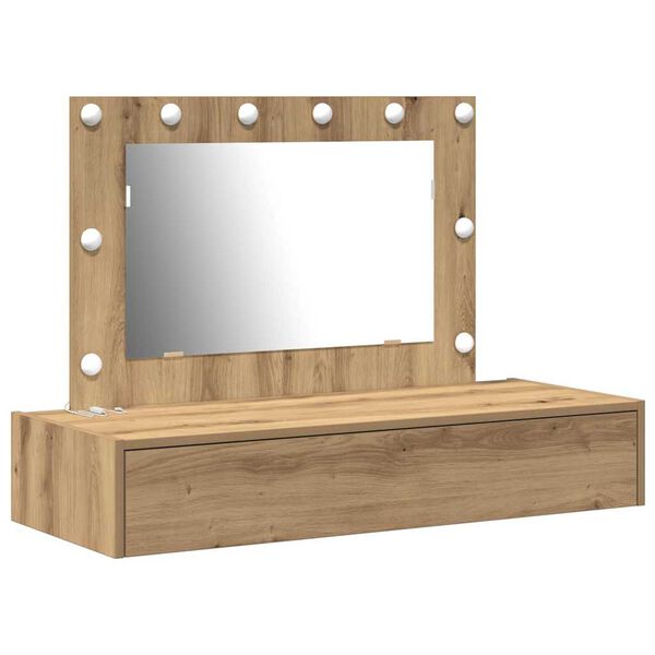 vidaXL Dressing Table Brown 100 x 40 x 70 cm Engineered Wood