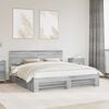 vidaXL Bed Frame Grey Sonoma 180 x 200 cm Engineered Wood