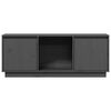 vidaXL TV Cabinet Grey 110.5x35x44 cm Solid Wood Pine