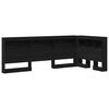 vidaXL Storage Headboard with Shelf Black Oak 75 cm Engineered Wood