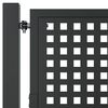 vidaXL Garden Gate Anthracite 100x100 cm Steel