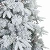 vidaXL Artificial Hinged Christmas Tree White 240 cm PE and PVC