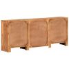 vidaXL Sideboard with 3 Drawers and 4 Doors Solid Wood