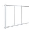 vidaXL Metal Bed Frame without Mattress with Footboard White 107x203cm