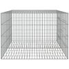 vidaXL 2-Panel Rabbit Cage 110x79x54 cm Galvanised Iron