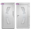 vidaXL Front Door White 108x208 cm