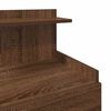 vidaXL Bedside Cabinet with 2 Drawers Brown Oak 40x36.5x62 cm