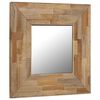 vidaXL Mirror Reclaimed Teak 50x50 cm