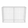 vidaXL Gabion Basket Galvanised Steel 150x50x100 cm