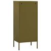 vidaXL Storage Cabinet Olive Green 42.5x35x101.5 cm Steel