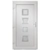 vidaXL Front Door Anthracite 108x208 cm PVC
