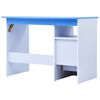 vidaXL Children Drawing Study Desk Tiltable Blue and White