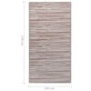 vidaXL Outdoor Carpet ARAKIL Brown 160x230 cm PP
