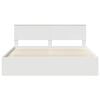 vidaXL Bed Frame with Headboard White 180 x 200 cm Solid Pine Wood