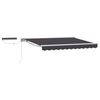 vidaXL Electric Retractable Awning White and Anthracite 3 x 2 m
