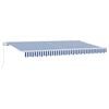 vidaXL Retractable Awning Blue 400 x 200 cm Fabric