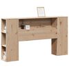 vidaXL Headboard with Storage 135 cm Solid Wood Pine